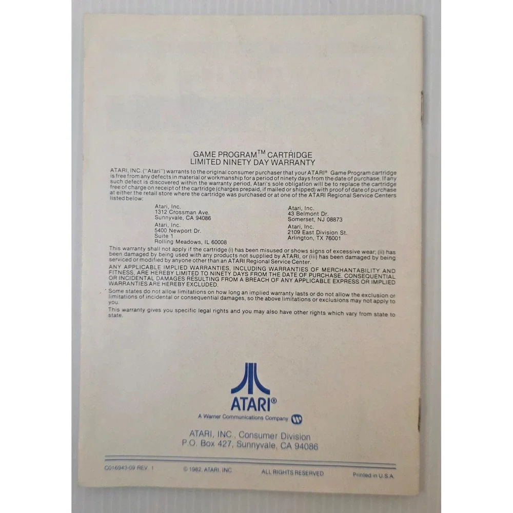 Vintage Atari Manuals Catalog Lot Defender Asteroids Breakout‎
